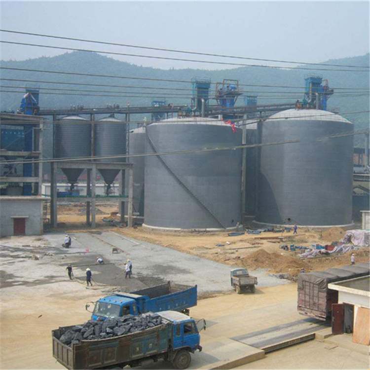 嘉兴水泥钢板仓2座3000吨青岛项目进入施工